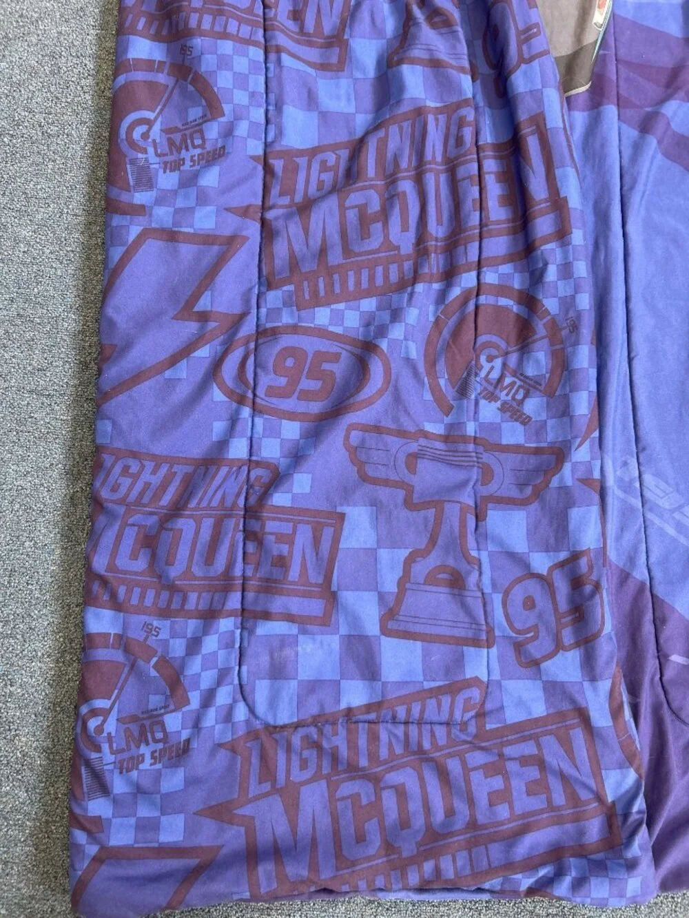 Disney Pixar Cars Twin Comforter Lightning McQueen Cruz Ramirez Kids Bedding